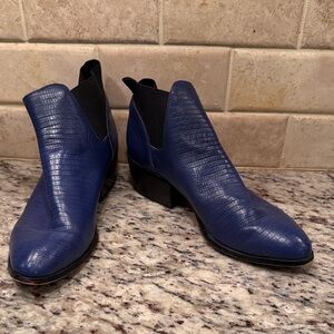 House of Harlow 1960 Blue Ankle Boots